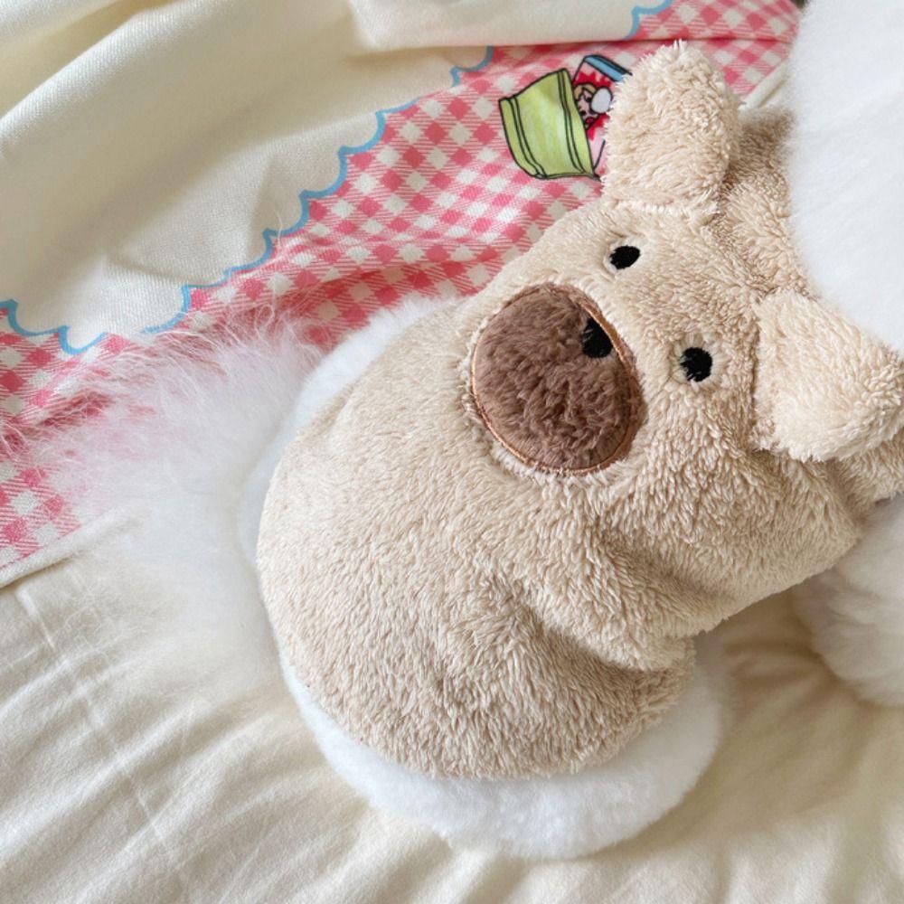 Polyester Dog Winter Coat Cute Puppy Bear Sweater Dog Pullover Plush Teddy Bear Vest  Indoor