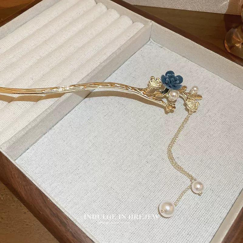Vintage Chinese Style Hairpin for Updos - Elegant Retro Hair Stick with Tassel for Qipao