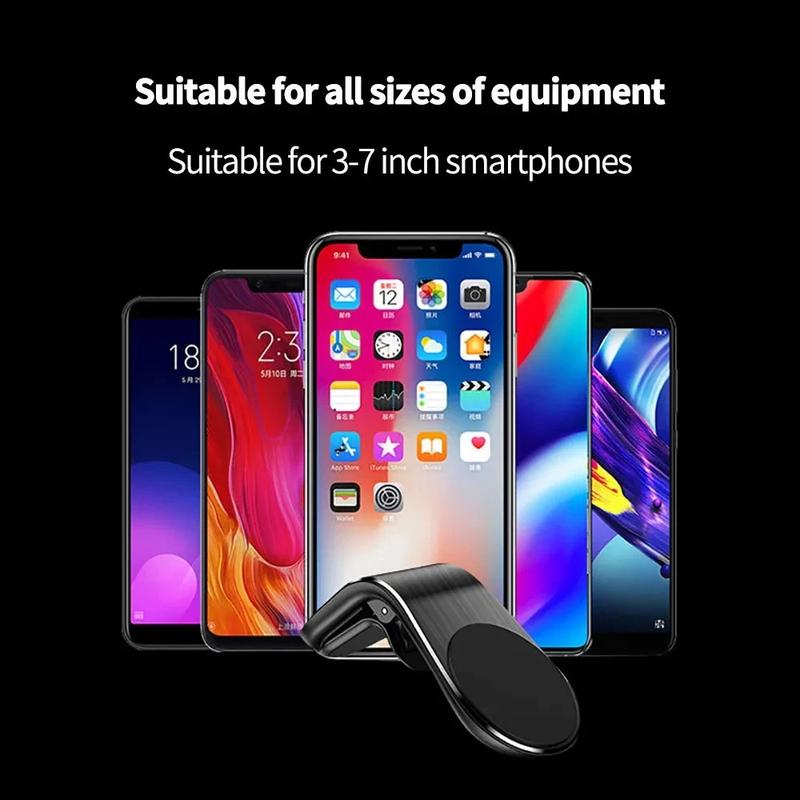 Magnetic Car Phone Holder Air Vent Clip Mount 360 Rotation Mobile Bracket GPS Metal Cell Phone Stand in Car For IPhone Samsung
