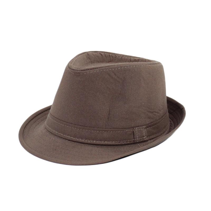 Cappelli Fedora Estivi per Uomo Mezza Età Cappellino Lino Panama Monocolore Jazz Cappello Cowboy Uomo Donna Festa Britannica Cappello da Sole