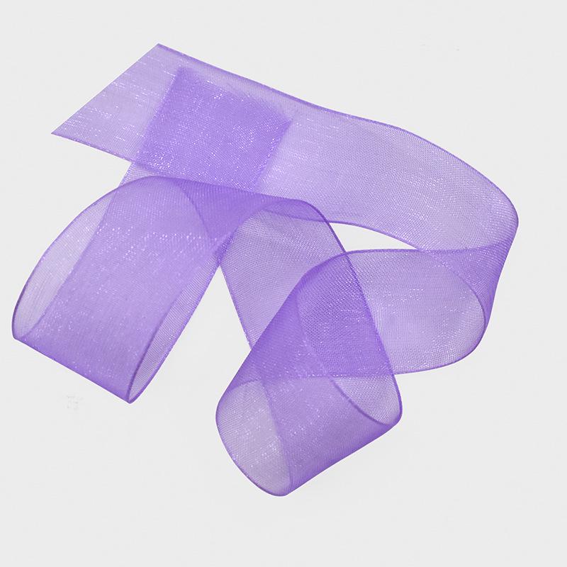 Transparent Snow Yarn Ribbon for Christmas Decorations and Floral Packaging – Cross-Border Hot-Selling Chiffon Yarn Ribbon.