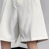 Men Shorts Button Zipper Fly Mid-rise Summer Sport Pants Wide Leg Ultra-Thin Ice Silk Fitness Short Pants