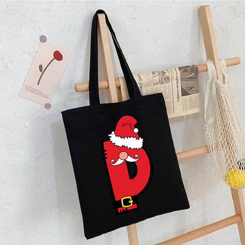 26 Letter Printed Shoulder Bag Commuting To Work Portable Tote Bag