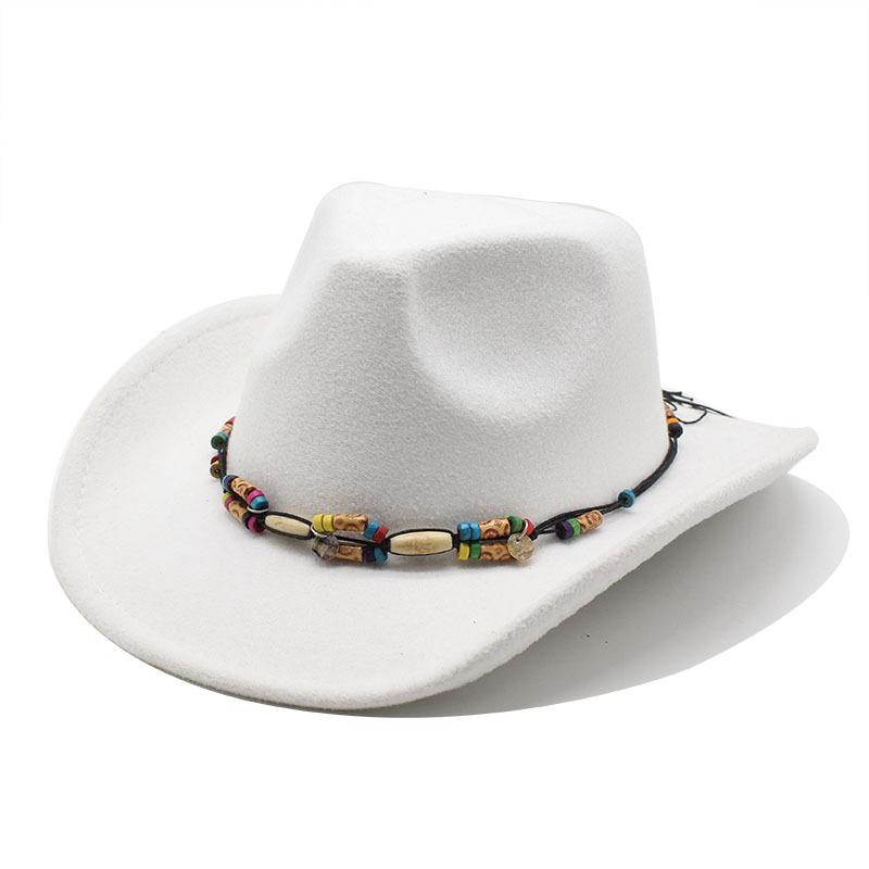 British Wool Western Ethnic Cowboy Hat
