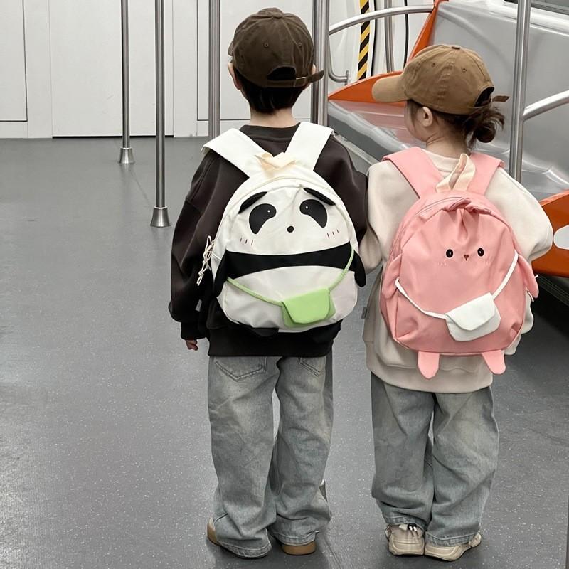Cute Rabbit Backpack For Kindergarten Kids Modern Stylish Breathable And Lightweight Cotton School Bag