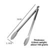 Thickened Stainless Steel Food Tongs, Heat Resistant BBQ Grill Clips, Kitchen Barbecue Sausage Serving Cooking Tools