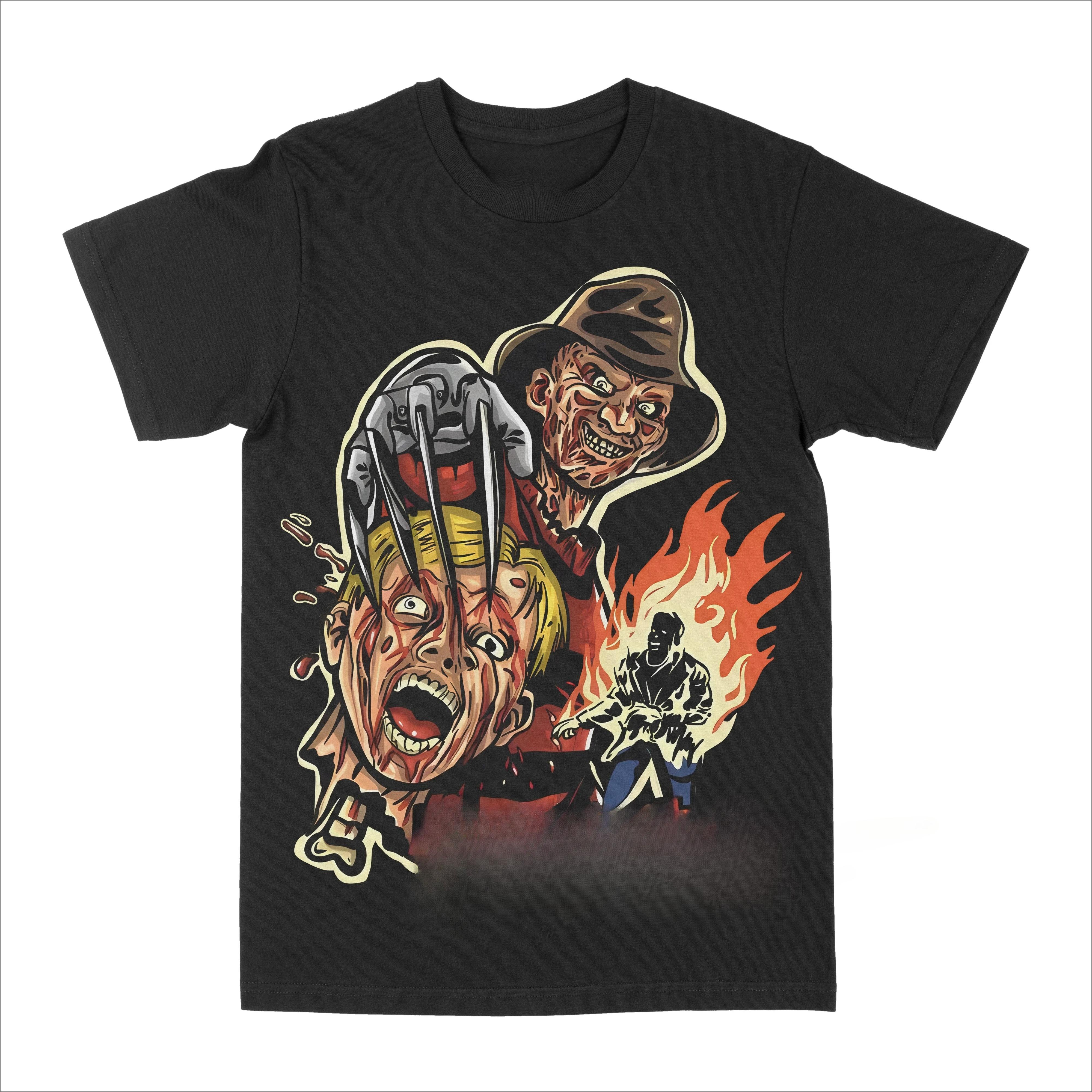 

2025 Футболка с графикой Фредди Хантера, принт, лето, люксовый бренд, 100% хлопок, мужские и женские футболки, футболки с круглым вырезом 4XL