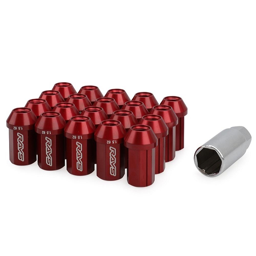 20Pcs/Set Rays Car Wheel Racing Lug Nuts Hub Screw M12*1.5/1.25 Guard Against Theft Wheel Caps Exterior PartsJdm Accessories