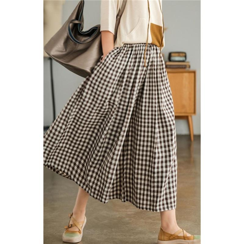 Pants for Women Summer Plus Size Loose Pants Versatile Casual High-waisted Wide-leg Linen Pants