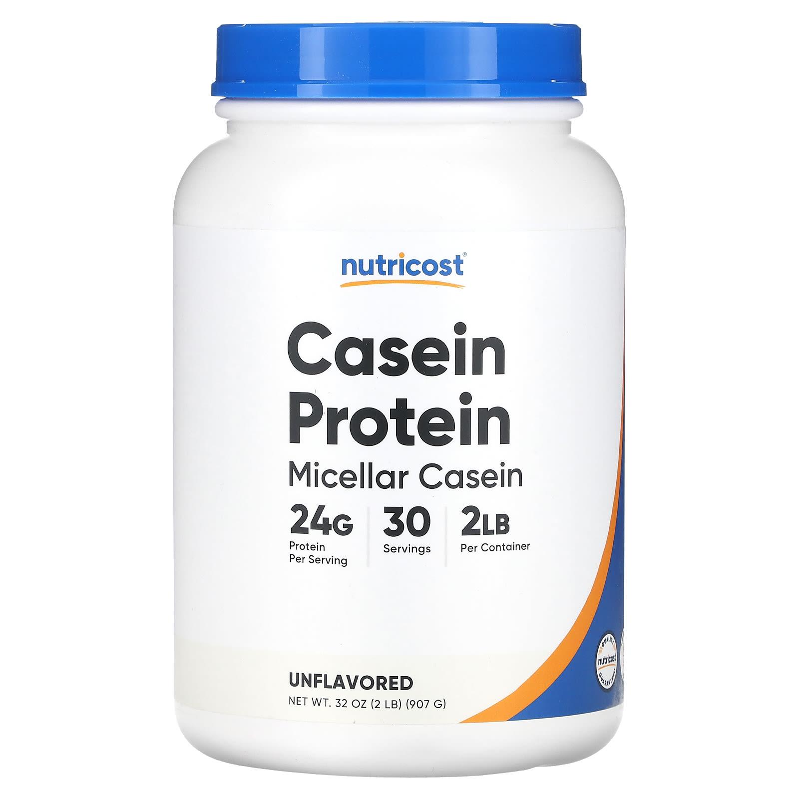 

Nutricost, Casein Protein, Unflavored, 2 lb (907 g)