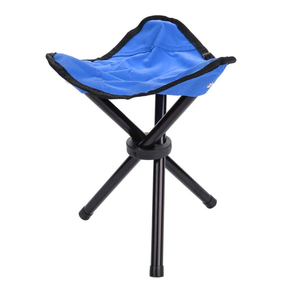 Portable Collapsible Fishing Chair with Carry Strap 3 Legs Tripod Chair 3 Colors Lightweight Outdoor Chair Hiking
