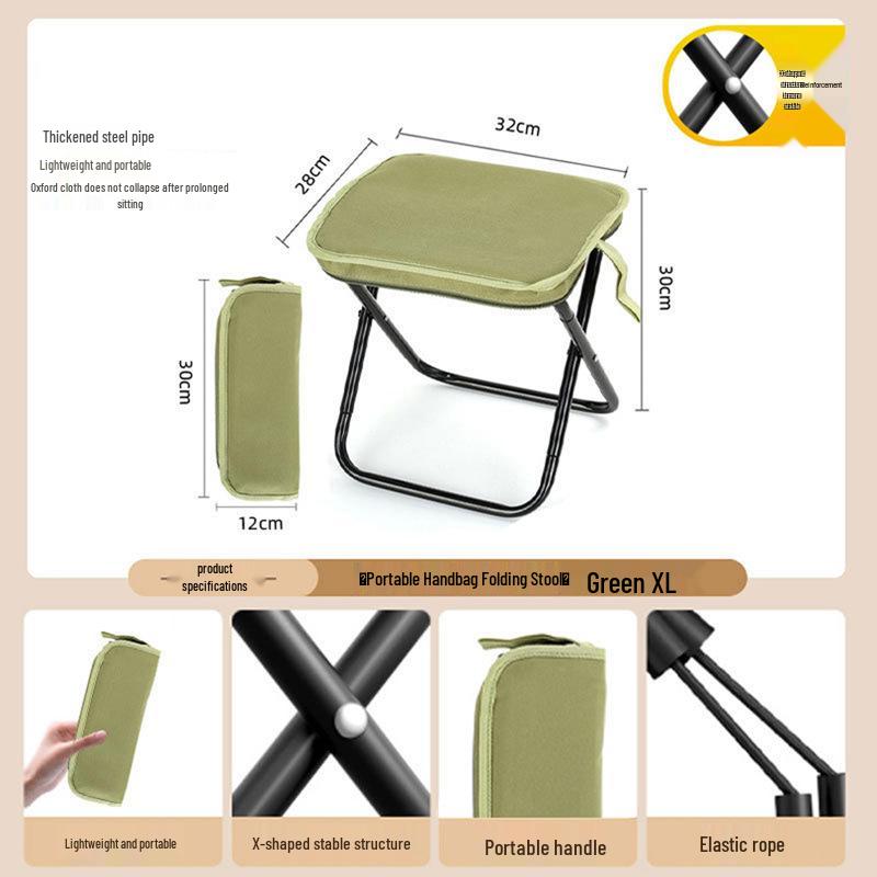 Portable Folding Stool for Outdoor Activities and Storage