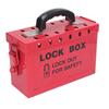 Lockout Tagout Box Portable Safety 13 Guage Lockout Tagout Group Lock Box For OSHA Compliance Group