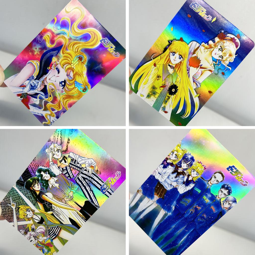 Diy 9pcs/set Sailor Moon Self Control Collect Signature Trading Flash Card Anime Christmas Gift