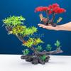 High End Pine Tree Decoration Hotel Seafood Creation Platter Floral and Plant Dish Sushi Boat Japanese Style Sashimi Plate