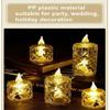 3Pack LED Crystal Candle Light Flameless Candle Light Electronic Night Lamp Dating Party Holiday Home Wedding Decoration