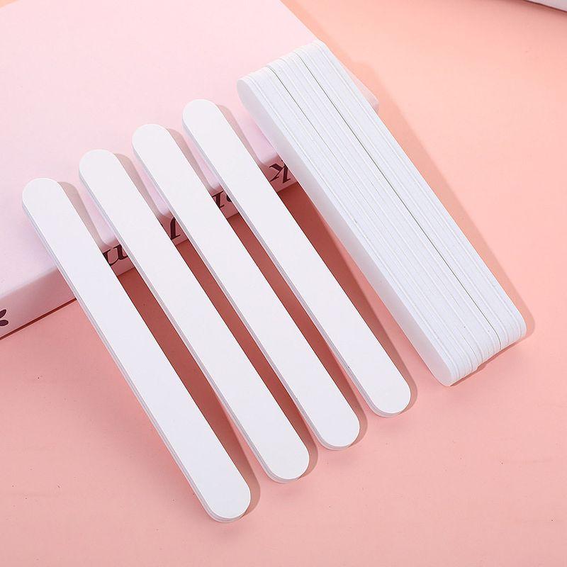 Manicure Burnishing Stick Double-Sided White 5000 Mesh Delicate Fine Grinding Restore Gloss Polished White Surface Ultra-Fine Waxing 10-Pack Double-Sided White 3000 Grit