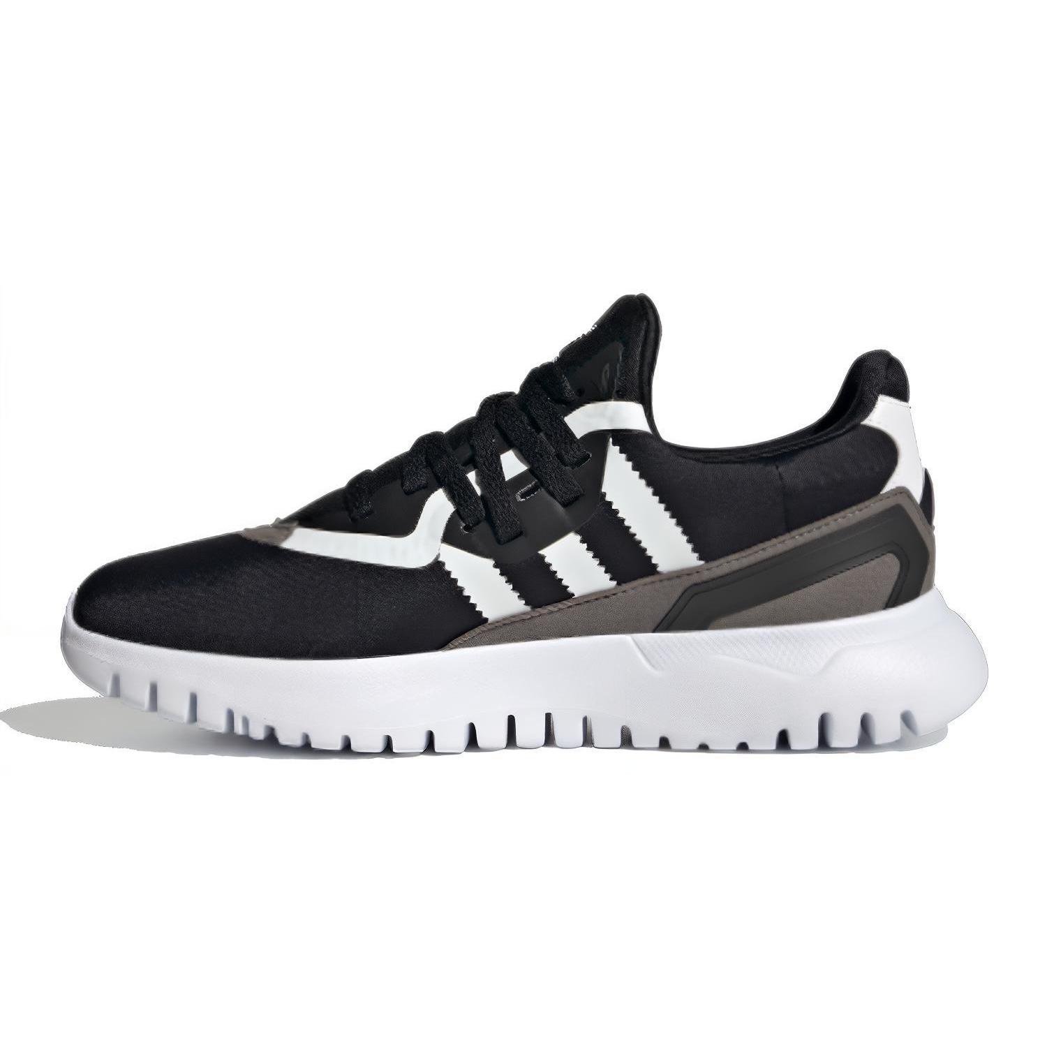 

Adidas Originals Flex Collection Breathable Kids Lifestyle Shoes Black Gray Teenagers FX5319 35.5