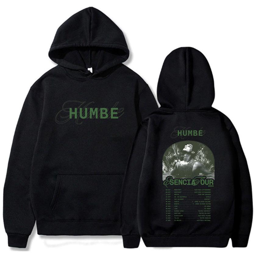 Esencia Tour Humbe Hoodies Long Sleeve Men Women Hooded Sweatshirts Sudaderas Hombre Winter Fleece Hip Hop Pullovers Unisex Tops
