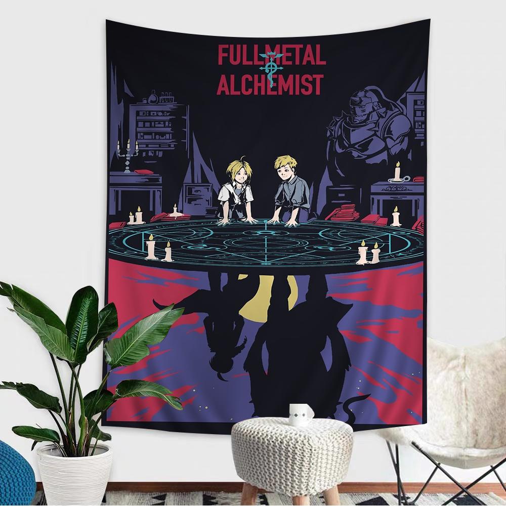 Fullmetal Alchemist Anime Tapestry Art Science Fiction Room Home Decor Wall Art Decor