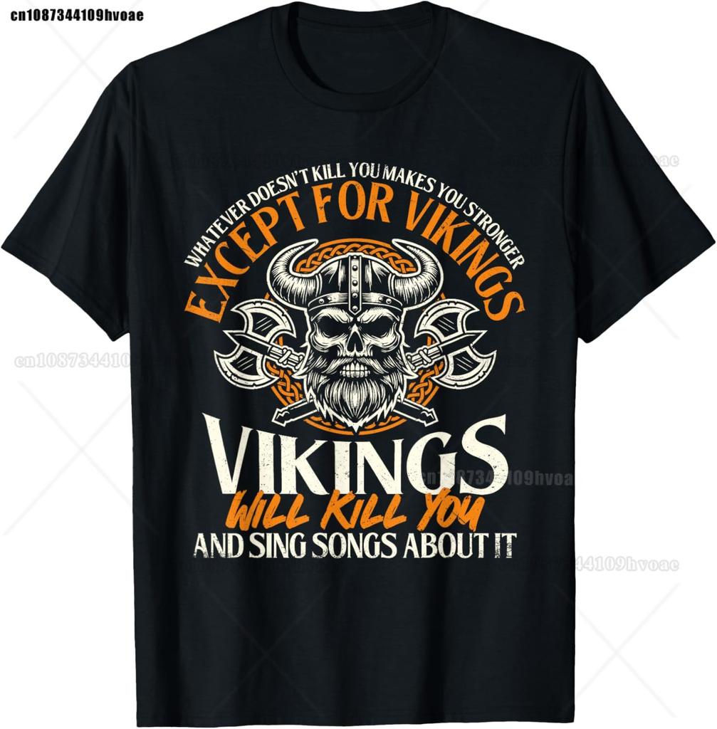 Viking Blood Runs Through My Veins Viking Ship TShirt Nordic Style Mens Oversized Short Sleeve Tops Tees Designer Clothing