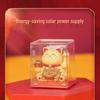 Y Solar Fortune Cat Waving Hand Ornament: Light-Powered Decor for Car, Living Room, or Office Desk