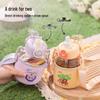 FUGUANG G2219-DP Portable Double-Drink Glass Cup