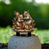2D Charming Squirrel, Garden Pile - Outdoor Art Deco, Suitable for Flowerpots and Landscaping, Bohemian Animal Theme