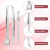 4pcs Sprinkles Tool for Cake Decorating, Jewelry Septum Earring Piercing Ball Bead Holder Screw On Grabber Tool Includes Claw Pen Pearl Grabber &