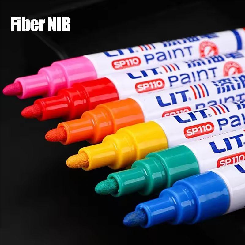 NewUpgrade Car Paint Pen Waterproof Car Wheel Tire Oily Painting Mark Pen Auto Rubber Tyre Tread CD Metal Permanent Paint Marker