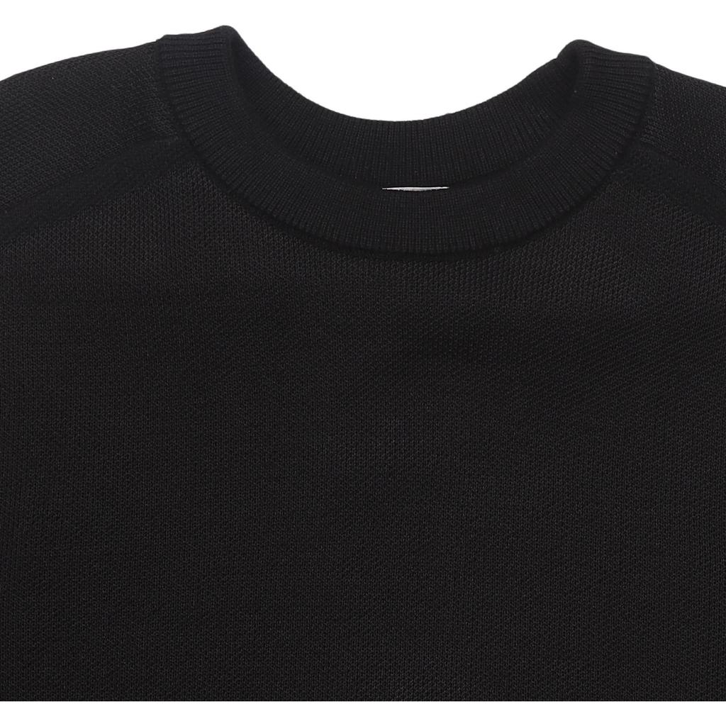 Y-3 FW22 Einfarbig Rundhals Pullover Langarm Sweatshirt Herren sweatshirt Schwarz FM1155