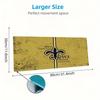 New Orleans Saints Farb-Mauspad Großes Gaming-Tischkissen Rutschfestes Laptop-Tablet Großes Mauspads XXL Matte Mini-PC Spielmatte Mit Verriegeltem Rand