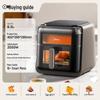 Midea 6.5L Smart Steam Air Fryer Oven with Visual Window CN plug (adapter included)