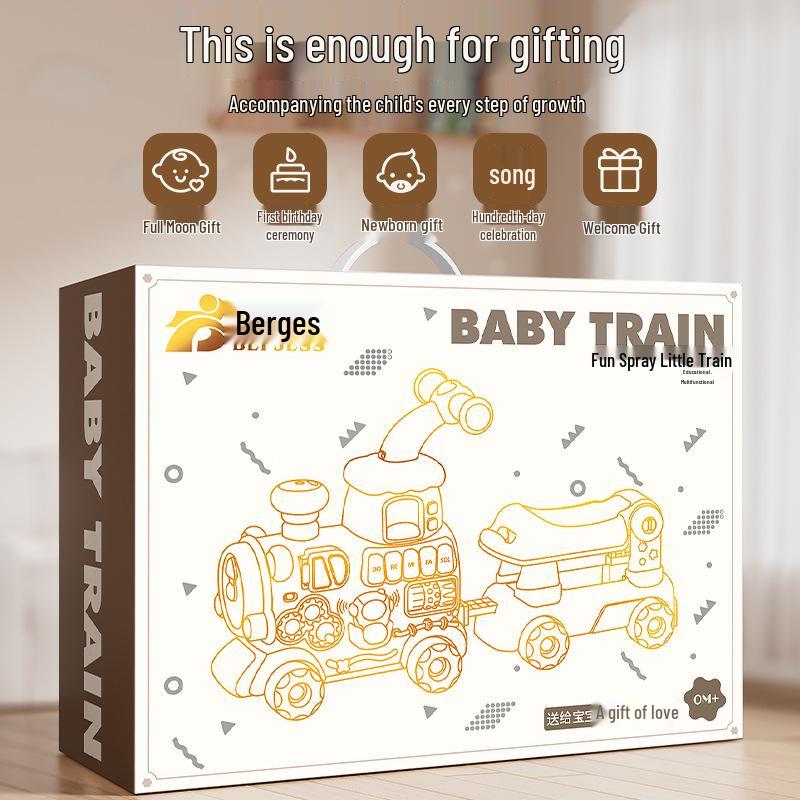 Multifunctional Baby 5-in-1 Walker Stroller: Educational, Anti-rollover, Sliding Toy Car