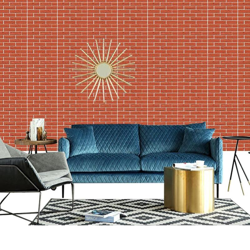 30x30CM Kitchen Touch Feel 3D Texture 4MM Thickness Wall Paper Tile Sticker Decal Home Decoration
