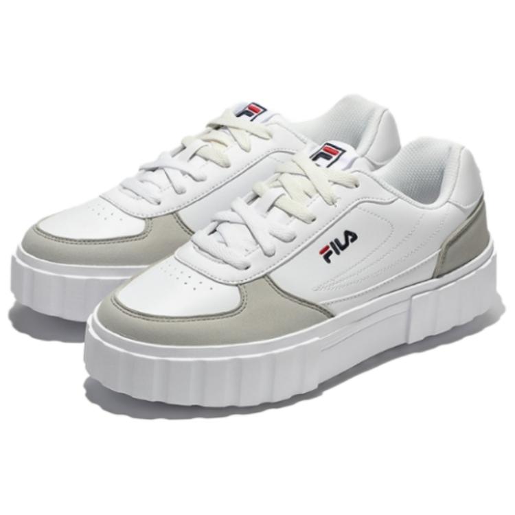 Fila Drop Shot Comfortable Fashion Low-Top Sneakers Unisex Sneakers White Green 1XM01682D-100