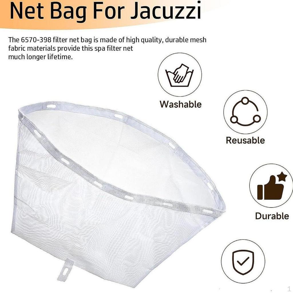 Filter Net Bag Debri Attachment Accessory Easy Clean Compatibility Tub Mesh Skimmer
