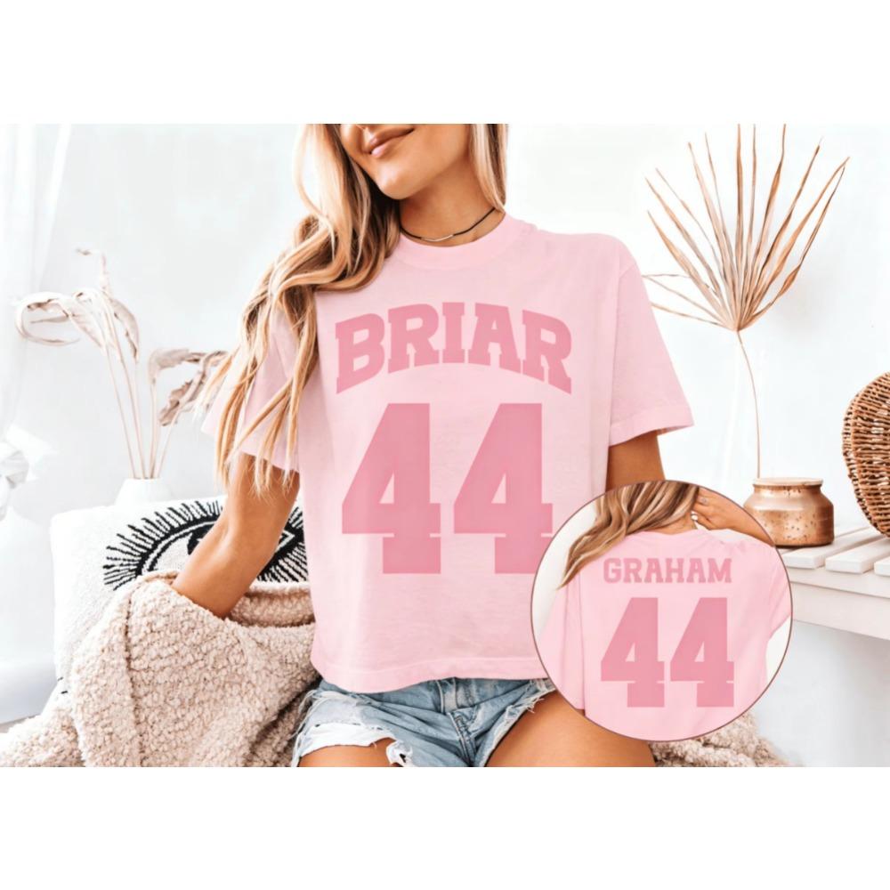 Off Campus Briar U University Series Graham 44 Jersey Number 44 T-shirt Ice Hockey Men Women Cotton T-shirt