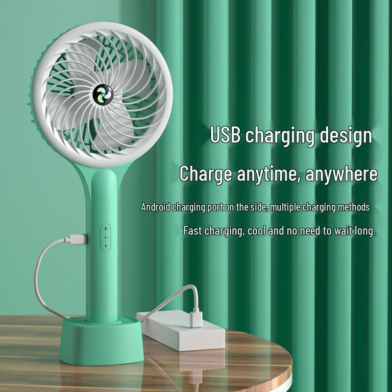 

Portable Multi-speed Electric Handheld and Desktop Fan for Home and Car Use Avocado Green (Upgraded) 3 Speeds