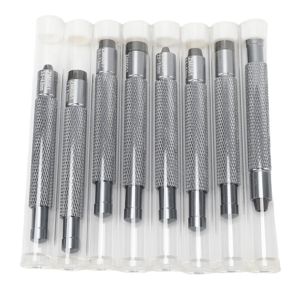 8 Pcs Watch Crown Winder Set 2 10mm Aluminum Alloy Ergonomic Watch Crown Winder Screw for Repair