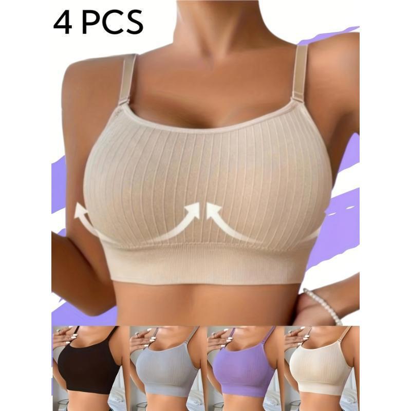 R1715 Seamless Sports Bra Set: 4-Piece, New Style for Running