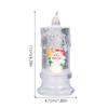 Vánoční LED svíčka naplněná vodou Santa Sněhulák Sněhová vločka Noční světlo Elektrické Santa Claus Sněhová koule Lucerna Sněhová ozdoba