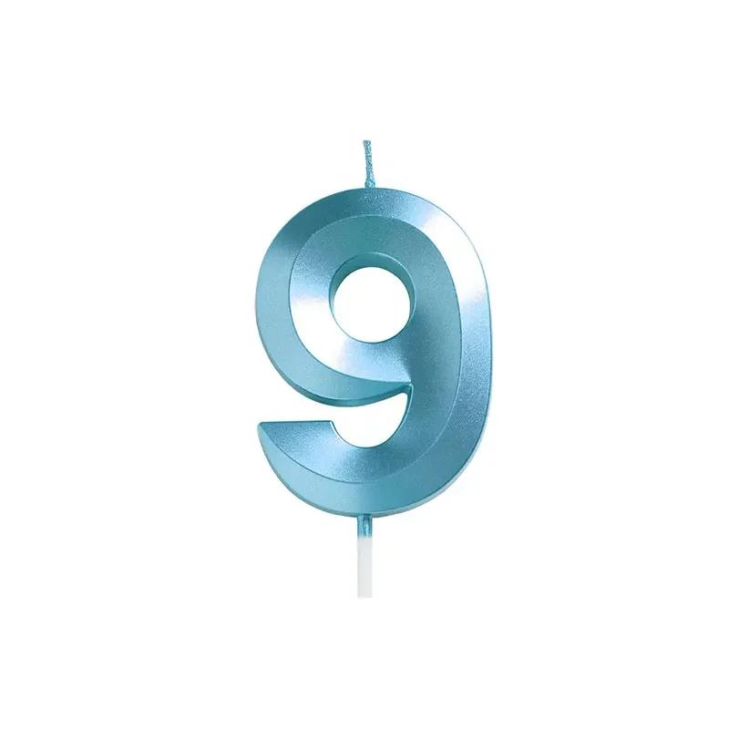 Birthday Wedding Anniversary Dessert Cake Decorating Supplies, 10pcs Birthday Number Candle Party Cake Decorating