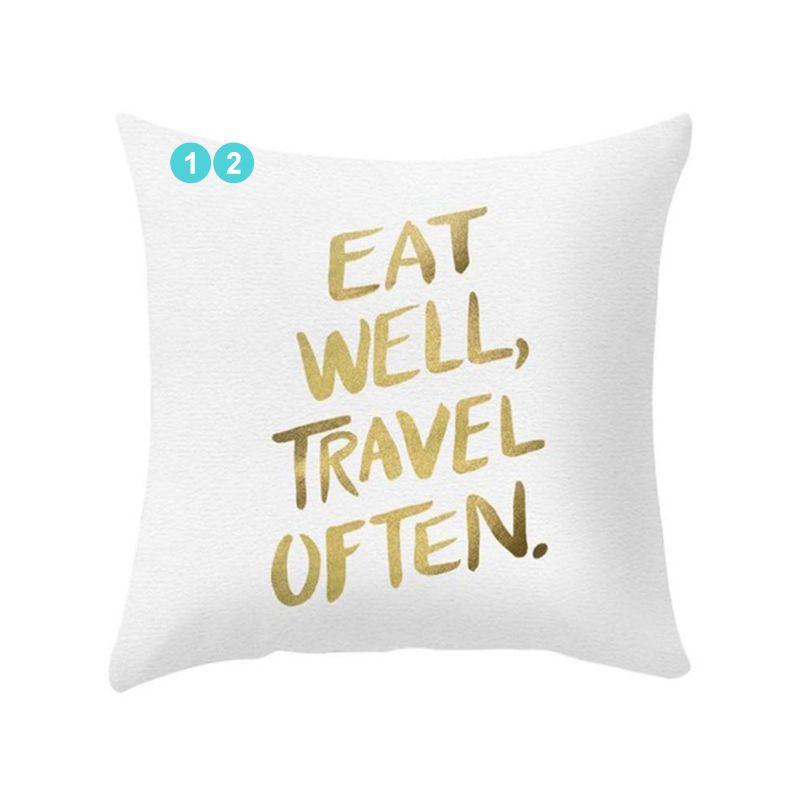 Luxurious Gold Pattern Jeanette Cloth Cushion Cover For Stylish Home Decor