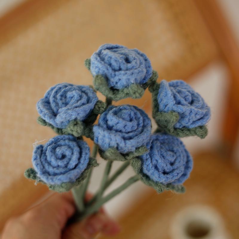 Sunflower Crochet Bouquet Yarn Flower - Handmade Teacher s Day Gift
