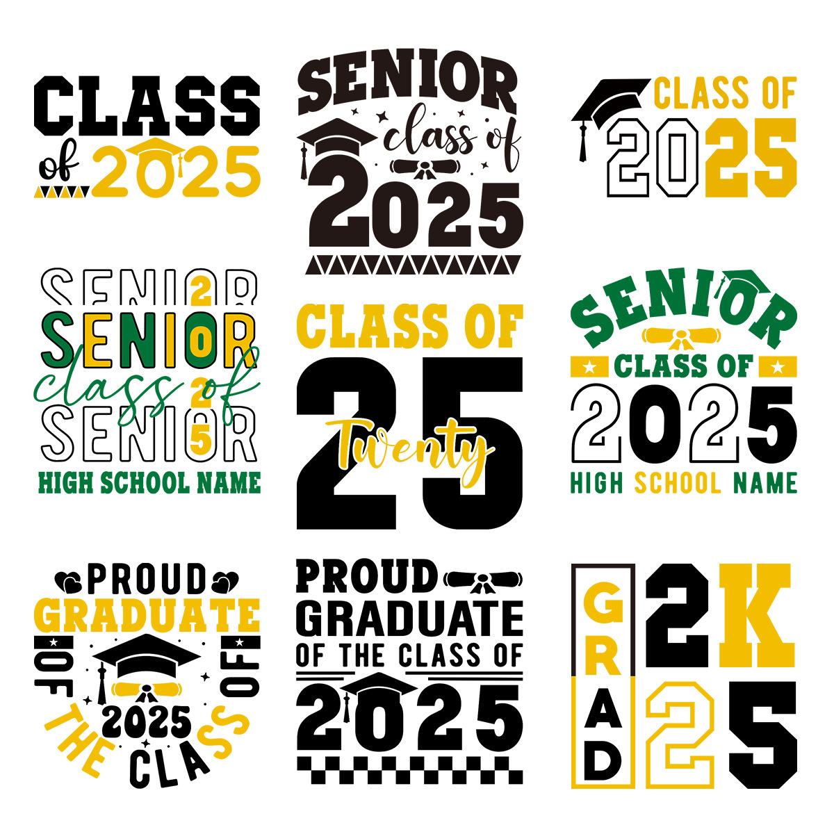 

9 шт. Наклейки-переводки для выпускного, Наклейки для чашек, Принадлежности для украшения вечеринки в честь выпускного, Этикетки для подарков выпускникам 7x7cm