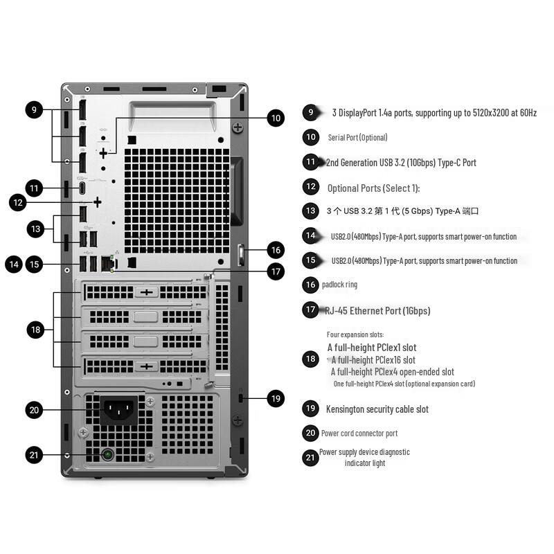 Dell Precision 7 T1 Professional Desktop PC (CN version)
