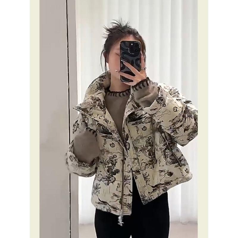 New cotton clothes women's winter thickened short cotton-padded clothes trend coat loose casual fashion cotton-padded clothes