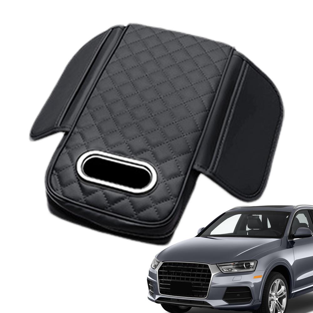 Arm Rest Cover For Car Automotive Interior Accessories With Tissue Box Slot Car Armrest Storage Box For SUV RV Truck Sedan