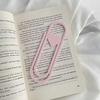 Heart-Shaped Oversized Paper Clip Bookmark PLA Page Marker Romantic Gift for Book Lovers Unique Reading Accessory for Journals Planners